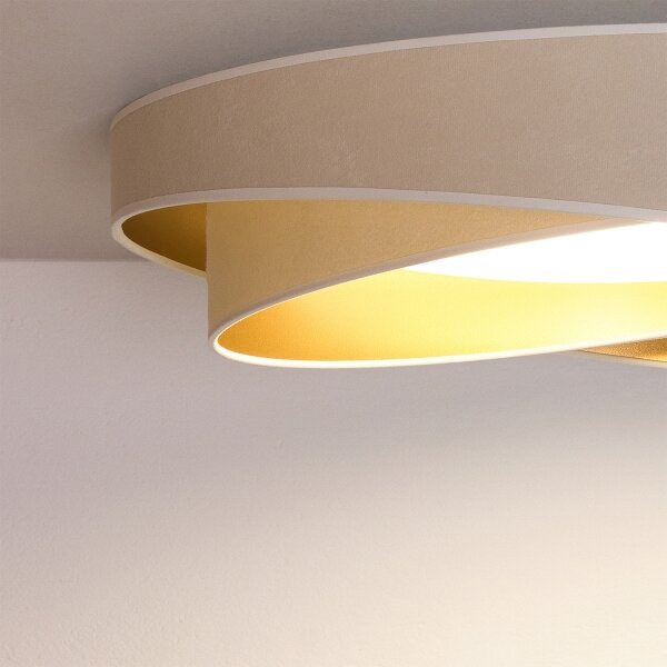 BRILAGI- LED Stropní svítidlo VELVET TWIST LED/24W/230V 4000K pr. 55 cm bílá/zl