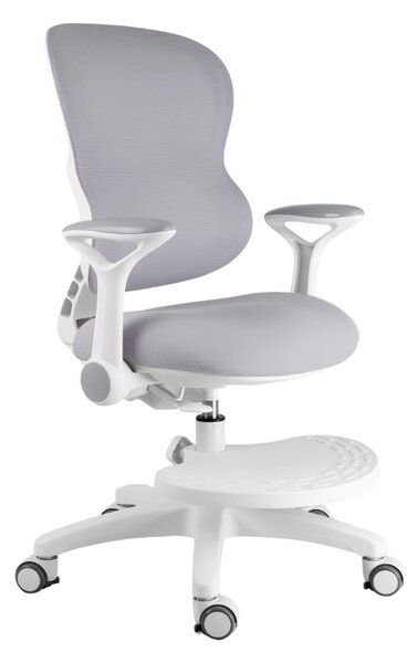 Dětská rostoucí židle Neoseat JUNI 006 — látka, pratelný potah, šedá