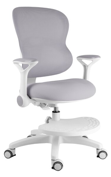 Dětská rostoucí židle Neoseat JUNI 006 — látka, pratelný potah, šedá