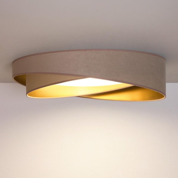 BRILAGI- LED Stropní svítidlo VELVET TWIST LED/24W/230V 4000K pr. 55 cm béž./zl