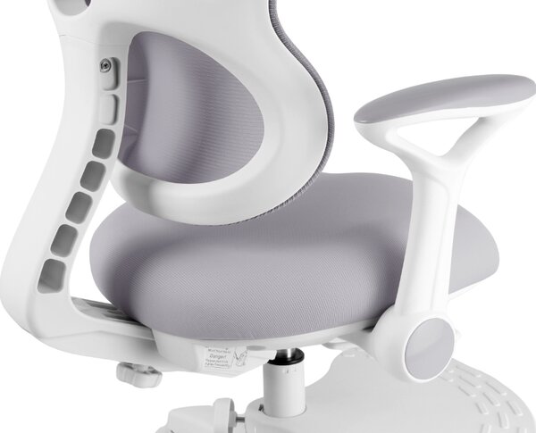 Dětská rostoucí židle Neoseat JUNI 006 — látka, pratelný potah, šedá