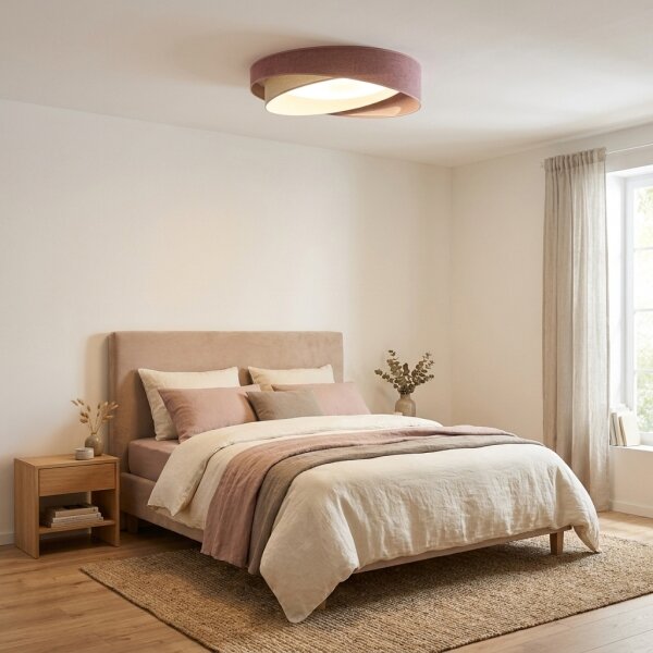 BRILAGI- LED Stropní svítidlo VELVET TWIST LED/24W/230V 4000K pr. 55 cm růž./kr