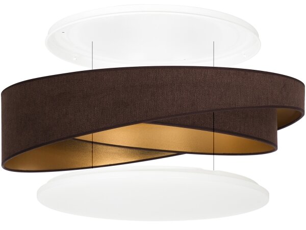 BRILAGI - LED Stm. sv. VELVET TWIST LED/36W/230V CCT pr. 65 cm WT hn./zl. + DO