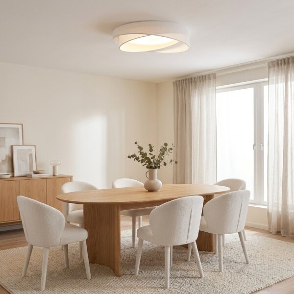 BRILAGI - LED Stropní svítidlo VELVET TWIST LED/24W/230V 4000K pr. 55 cm bílá