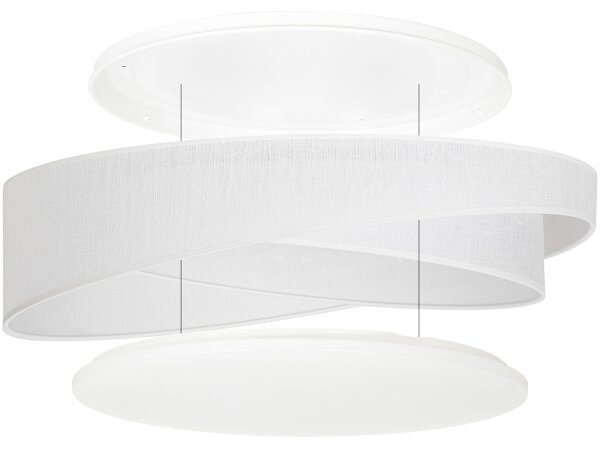 BRILAGI - LED Stropní svítidlo VELVET TWIST LED/24W/230V 4000K pr. 55 cm bílá