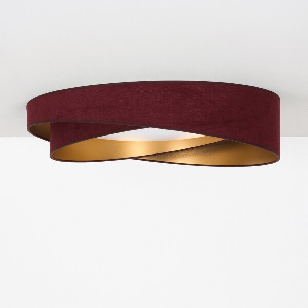 BRILAGI- LED Stropní svítidlo VELVET TWIST LED/24W/230V 4000K pr. 55 cm vín./zl