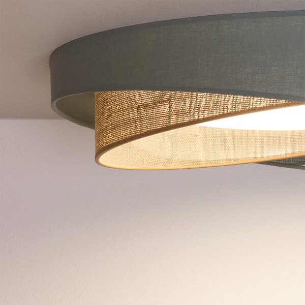 BRILAGI-LED Stropní svítidlo VELVET TWIST LED/24W/230V 4000K pr. 55 cm zel./béž