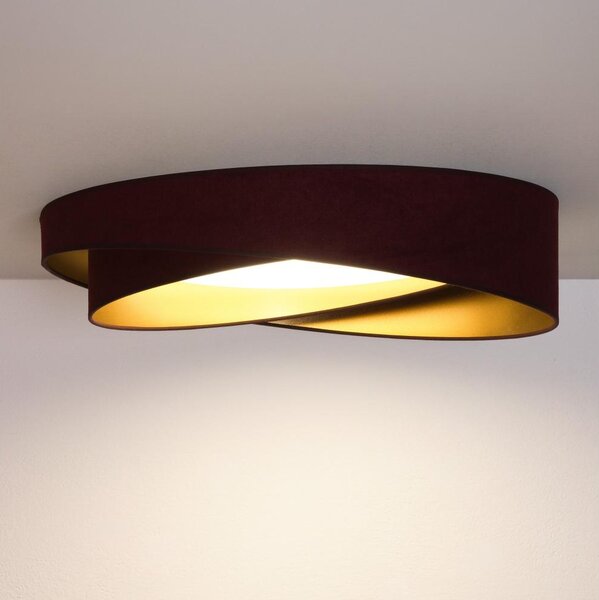 BRILAGI- LED Stropní svítidlo VELVET TWIST LED/24W/230V 4000K pr. 55 cm vín./zl