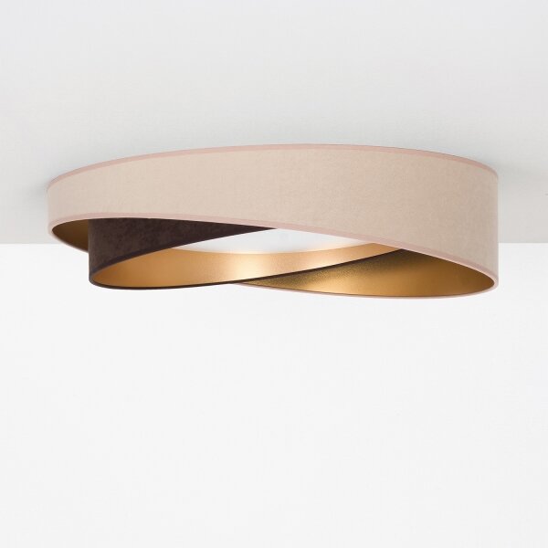 BRILAGI-LED Stropní svítidlo VELVET TWIST LED/24W/230V 4000K pr. 55 cm béž/hn/zl