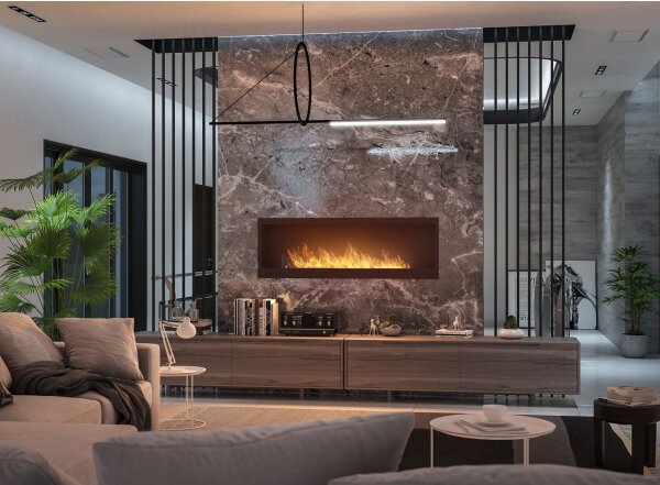 InFire - Vestavěný BIO krb 150x50 cm 4,2kW černá