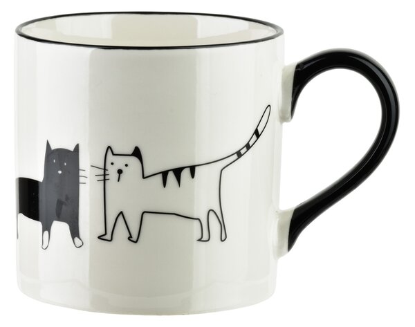Affekdesign Porcelánový hrnek COTTELLO III. 370 ml bílý/černý