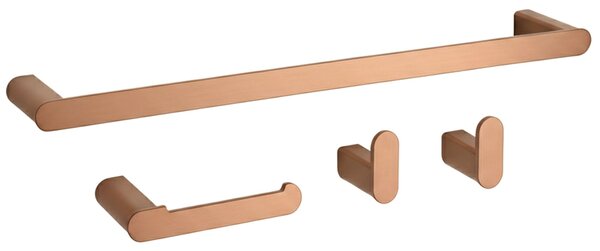 Sada koupelnových doplňků Mati Brush Copper 4 díly