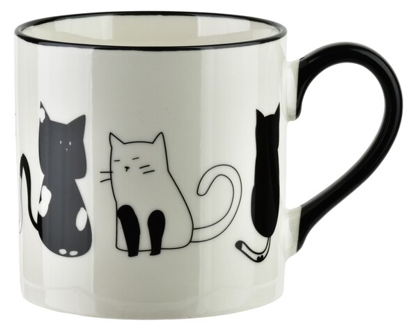 Affekdesign Porcelánový hrnek COTTELLO II. 370 ml bílý/černý