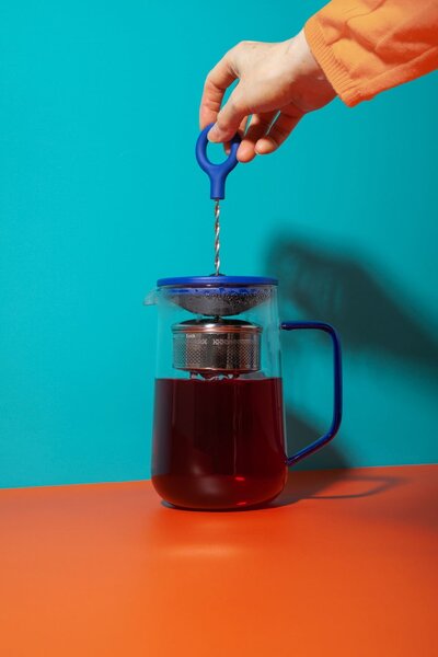 Čajová konvice se sítkem La Cafetière Gyro Blue 1,25 l