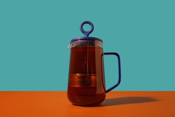 Čajová konvice se sítkem La Cafetière Gyro Blue 1,25 l