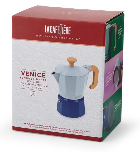Moka konvička La Cafetière Venice Sky blue
