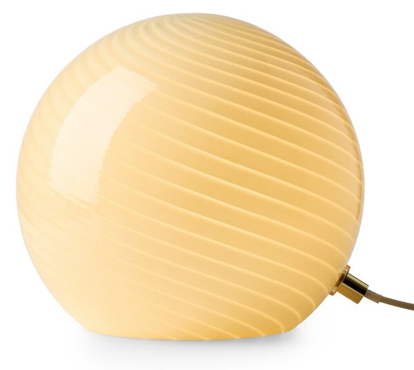 Stolní lampa Halo Design, CANDY, Béžová, Obývací pokoj, Sklo, Design