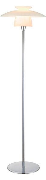 Stojací Lampa Halo Design, SCANDINAVIA, Chrom, Obývací pokoj, Sklo, Skandinávský