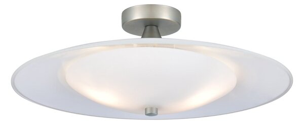 Stropní Lampa Halo Design, Baroni, stmívatelné, Bílá, Obývací pokoj, Sklo, Design