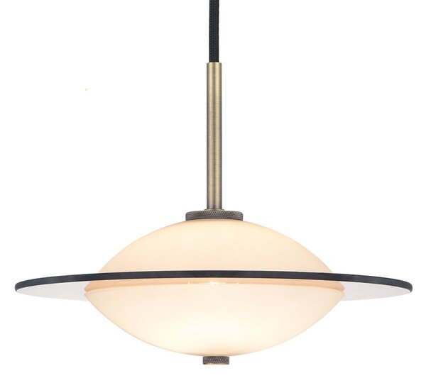 Závěsná svítidlo Halo Design, ORBIT, stmívatelné, Bronzová / starobylá mosaz, Obývací pokoj, Sklo, Design