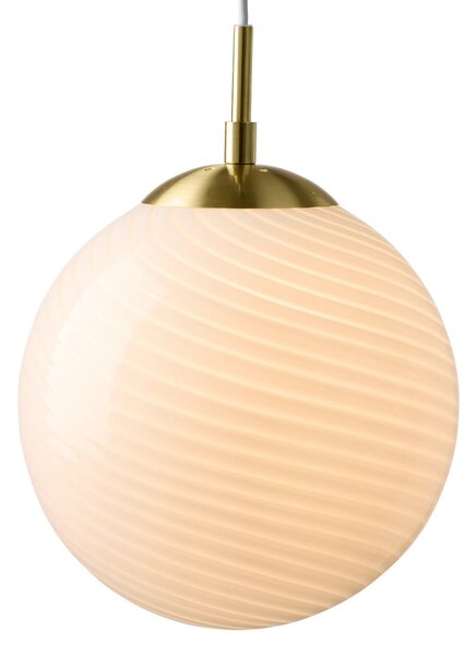 Závěsná svítidlo Halo Design, CANDY BALL, stmívatelné, Bílá, Obývací pokoj, Sklo, Design