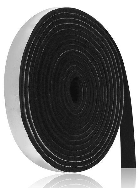 Těsnící šňůra pro trouby, těsnící materiál pro kamna, samolepicí, 3 metry, šířka 12 mm, tloušťka 3 mm, odolná vůči vysokým teplotám