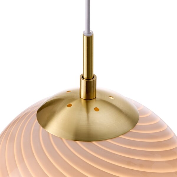Závěsná svítidlo Halo Design, CANDY BALL, stmívatelné, Šedá, Obývací pokoj, Sklo, Design