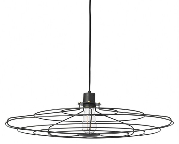 Závěsná svítidlo Halo Design, RADIO, stmívatelné, Šedá, Obývací pokoj, Kov, Design