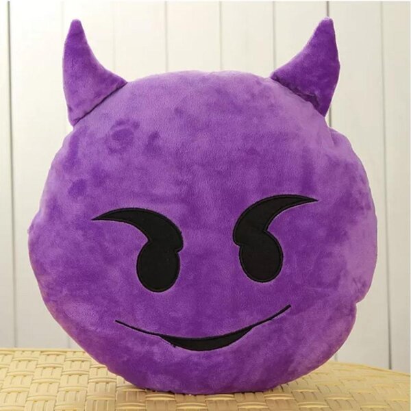 Emoji polštář - ďáblík