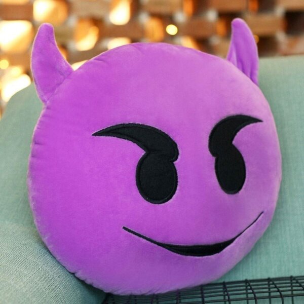 Emoji polštář - ďáblík
