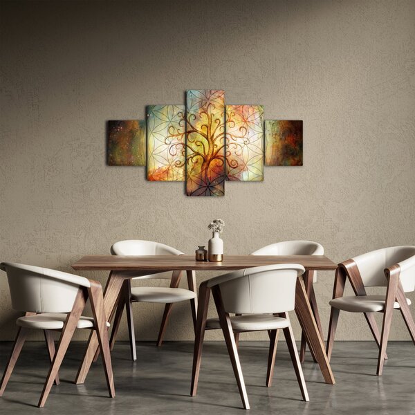 Abstraktní obraz stromu (125x70 cm)