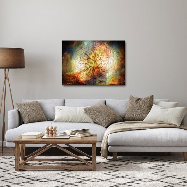 Abstraktní obraz stromu (70x50 cm)