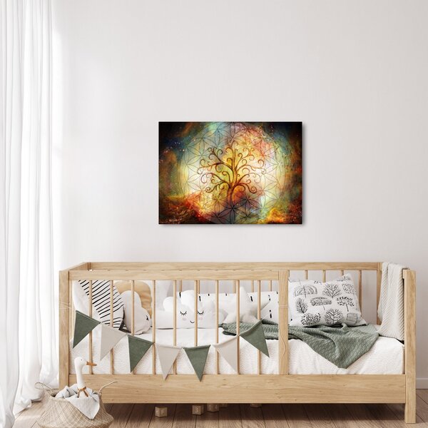 Abstraktní obraz stromu (70x50 cm)