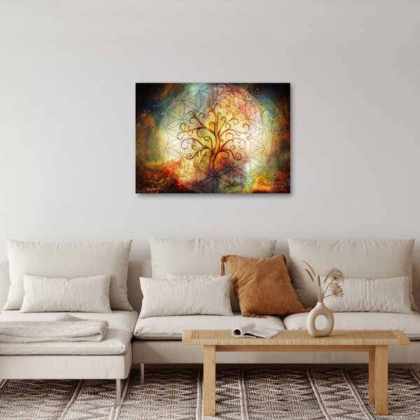 Abstraktní obraz stromu (70x50 cm)