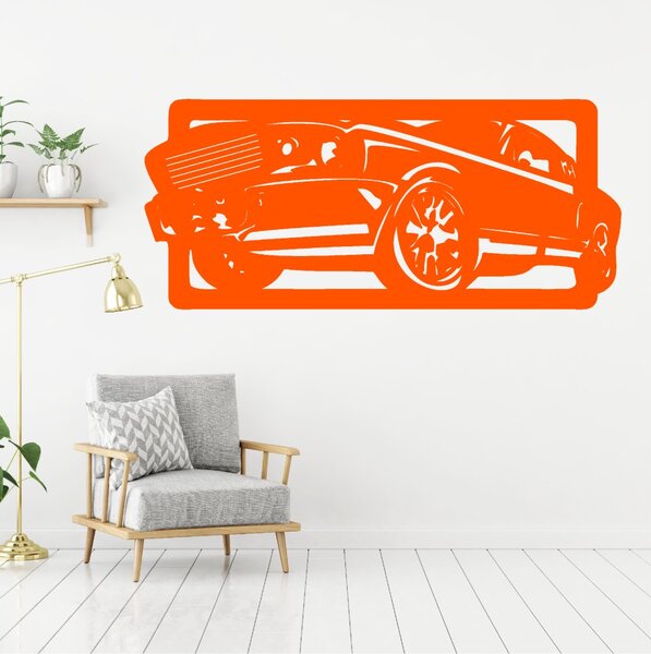 Živá Zeď Samolepka Auto Ford Mustang Barva: oranžová