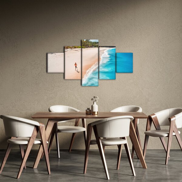 Obraz - Plážový běh (125x70 cm)