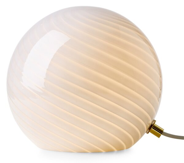 Stolní lampa Halo Design, CANDY, Bílá, Obývací pokoj, Sklo, Design