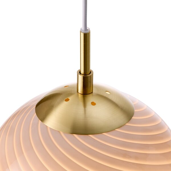 Závěsná svítidlo Halo Design, CANDY BALL, stmívatelné, Šedá, Obývací pokoj, Sklo, Design