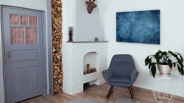 ALLboards METAL MB96_00097 Magnetická kovová tabule zamračená obloha 90x60 cm