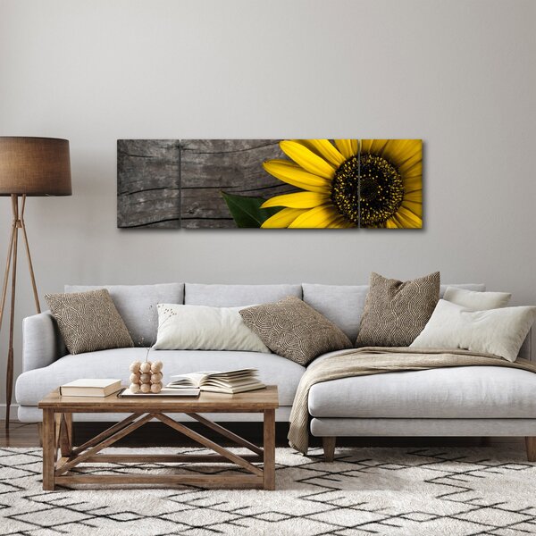 Obraz - Květ slunečnice (170x50 cm)
