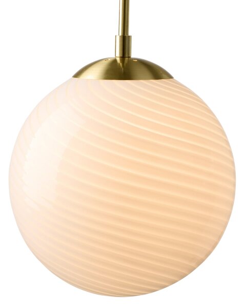 Závěsná svítidlo Halo Design, CANDY BALL, stmívatelné, Bílá, Obývací pokoj, Sklo, Design