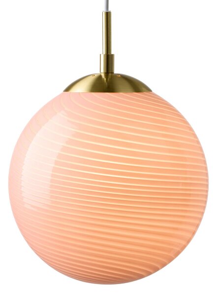 Závěsná svítidlo Halo Design, CANDY BALL, stmívatelné, Pudrová, Obývací pokoj, Sklo, Design