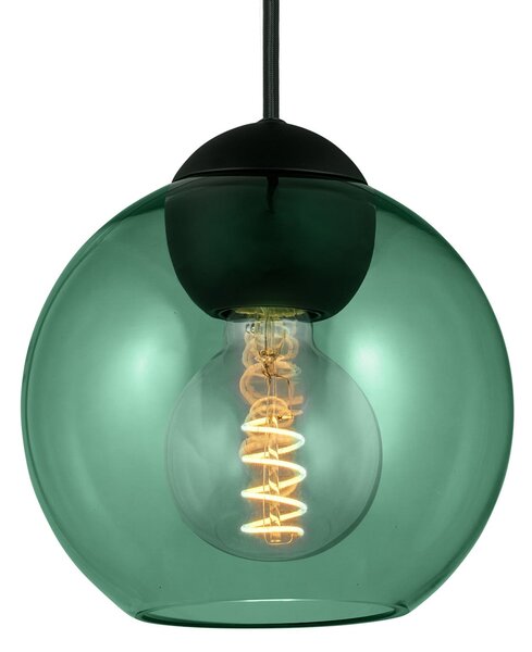 Závěsná svítidlo Halo Design, BUBBLES, stmívatelné, Zelená, Obývací pokoj, Sklo, Design