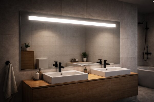 LED zrcadlo NATUREL 120x65 cm, denní bílá