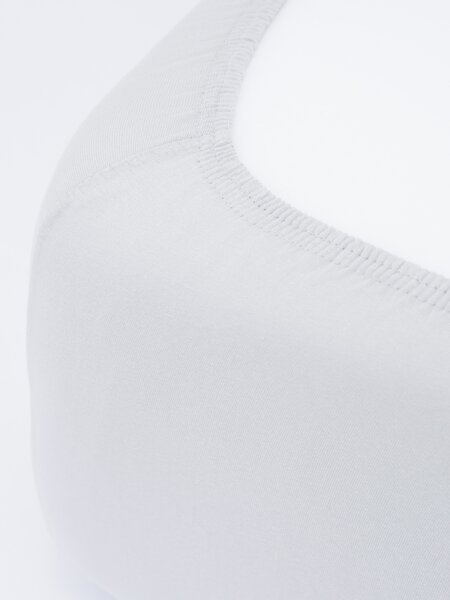 MK Lůžkoviny Jersey prostěradlo do postýlky Classic 70 x 140 cm – světle šedá