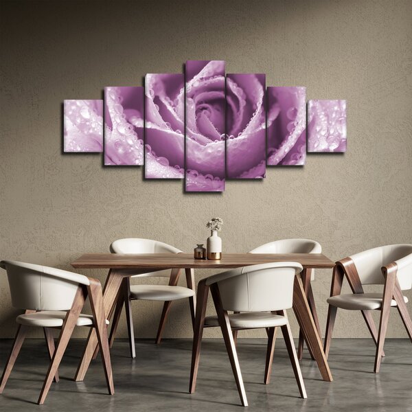 Obraz detailu květu růže (210x100 cm)