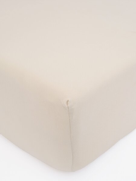 MK Lůžkoviny Jersey prostěradlo do postýlky Classic 60 x 120 cm – přírodní