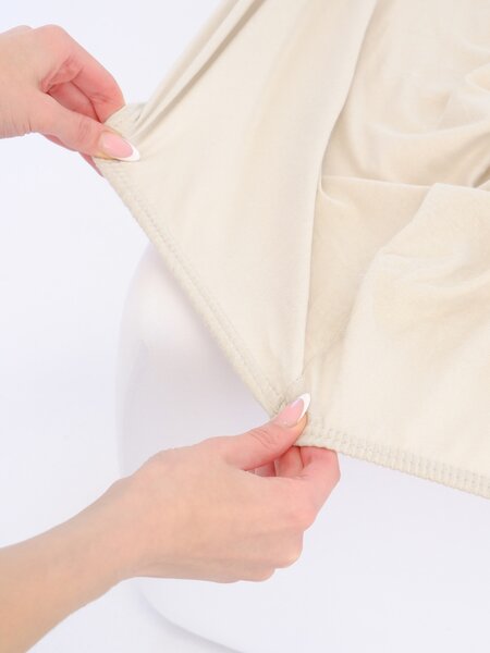 MK Lůžkoviny Jersey prostěradlo do postýlky Classic 60 x 120 cm – přírodní