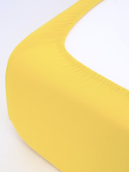 MK Lůžkoviny Jersey prostěradlo do postýlky Classic 60 x 120 cm – žlutá