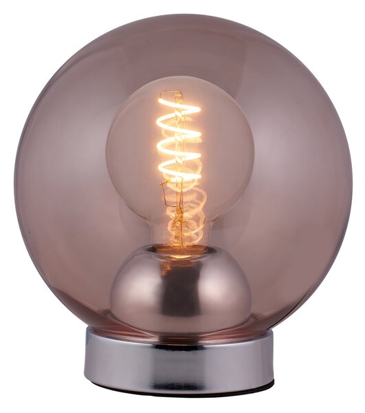Stolní lampa Halo Design, BUBBLES, Pudrová, Obývací pokoj, Sklo, Design